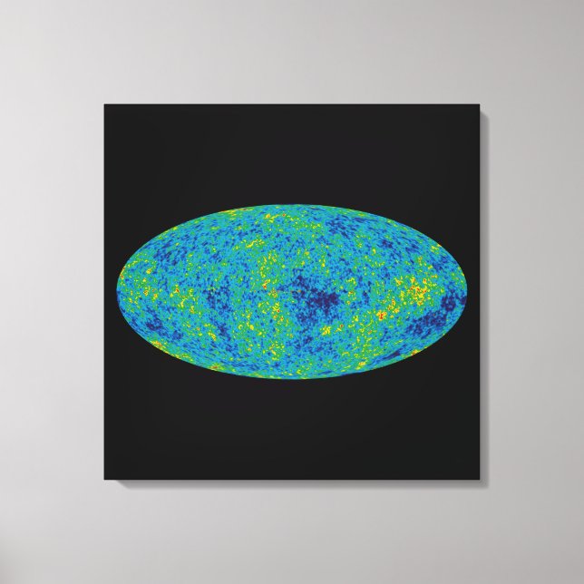 WMAP Microwave Anisotropy Probe Universe Map Canvas Print (Front)