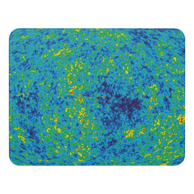 WMAP Microwave Anisotropy Probe Universe Map Door Sign (Contemporary Front)