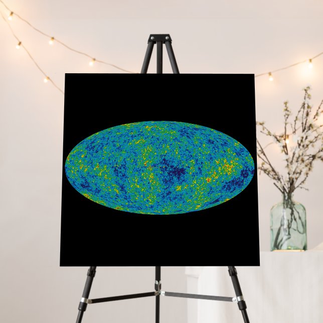WMAP Microwave Anisotropy Probe Universe Map Foam Board (In Situ (Stand))