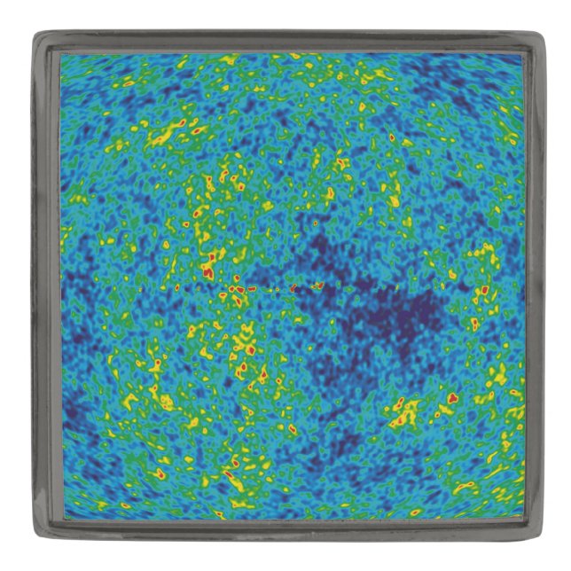 WMAP Microwave Anisotropy Probe Universe Map Gunmetal Finish Lapel Pin (Front)