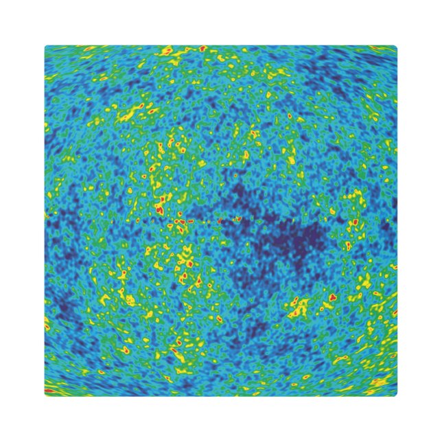 WMAP Microwave Anisotropy Probe Universe Map Metal Print (Front)