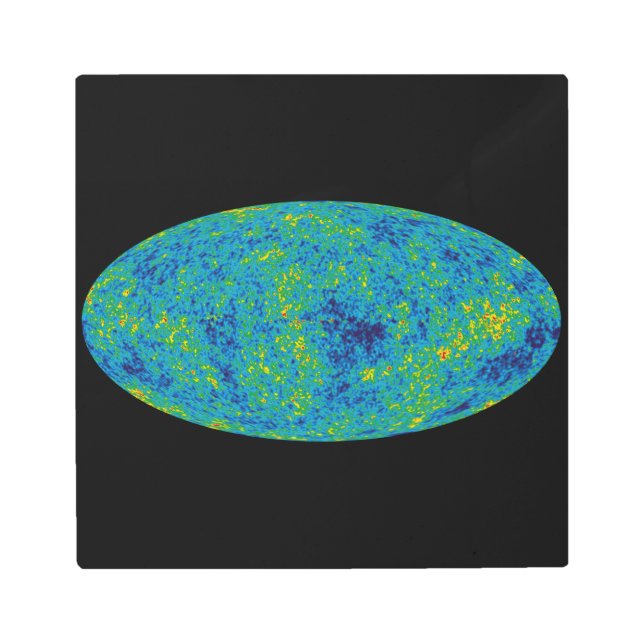 WMAP Microwave Anisotropy Probe Universe Map Metal Print (Front)