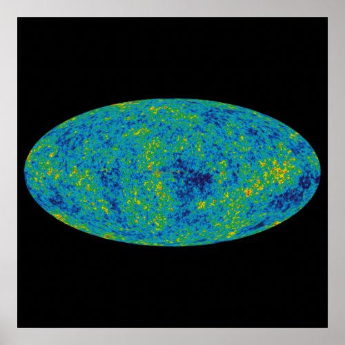 WMAP Microwave Anisotropy Probe Universe Map Poster