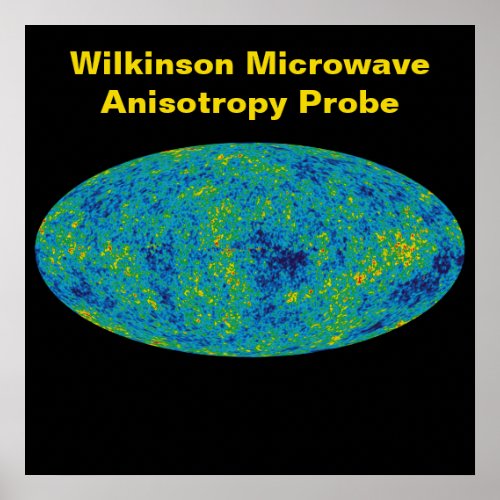 WMAP Microwave Anisotropy Probe Universe Map Poster