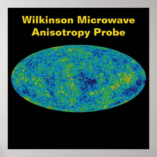WMAP Microwave Anisotropy Probe Universe Map Poster (Front)