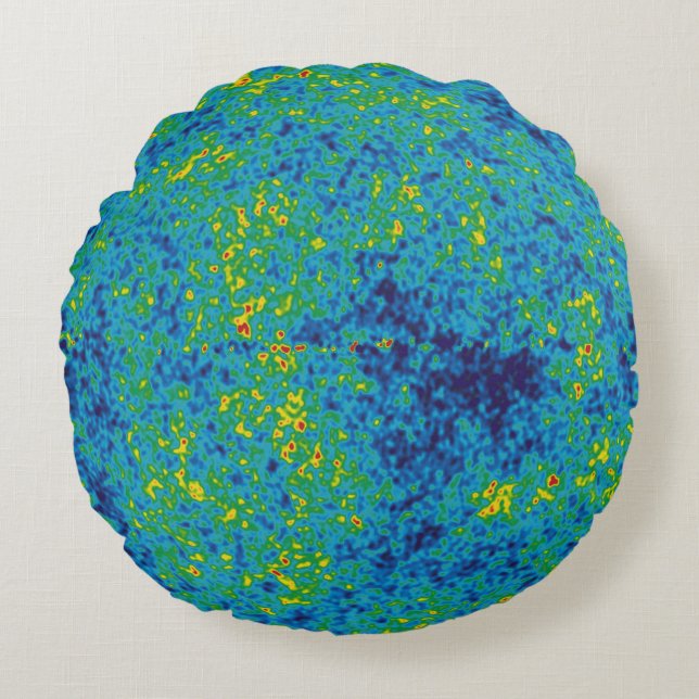 WMAP Microwave Anisotropy Probe Universe Map Round Pillow (Front)