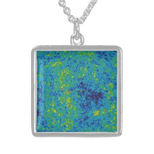 WMAP Microwave Anisotropy Probe Universe Map Sterling Silver Necklace