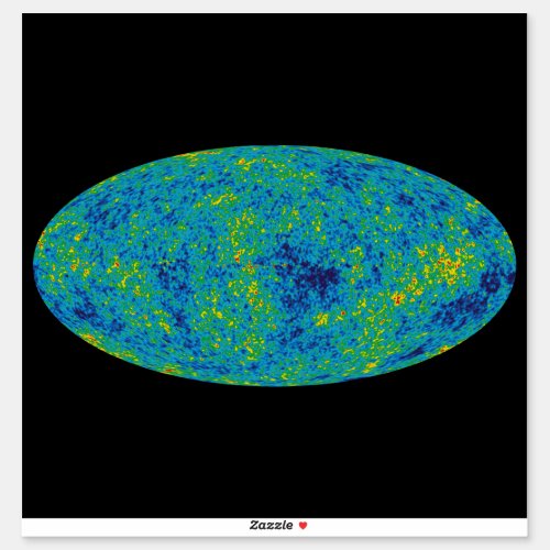 WMAP Microwave Anisotropy Probe Universe Map Sticker