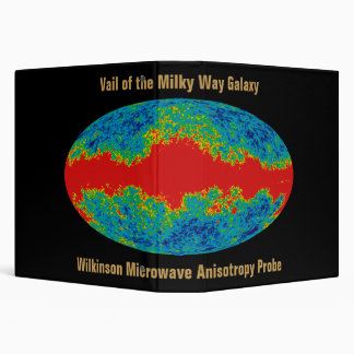 WMAP, Vail of Milky Way Galaxy Over Universe   3 Ring Binder