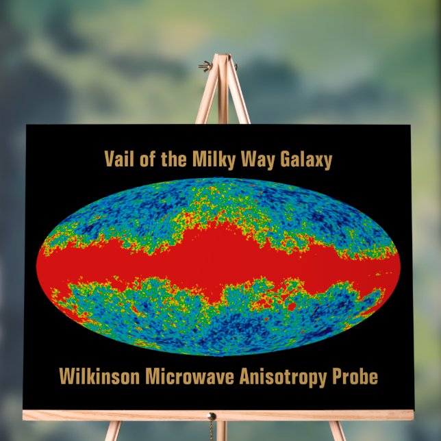 WMAP, Vail of Milky Way Galaxy Over Universe   Acrylic Sign (Neutral)