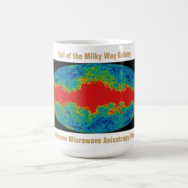 WMAP, Vail of Milky Way Galaxy Over Universe   Coffee Mug (Center)