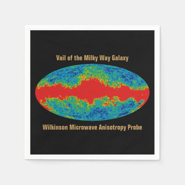 WMAP, Vail of Milky Way Galaxy Over Universe   Napkins (Front)