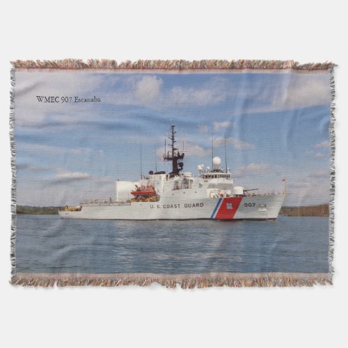 WMEC 907 Escanaba throw blanket