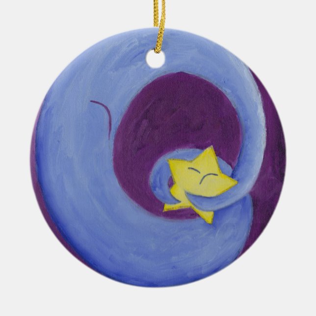 Wmoon Ceramic Ornament (Front)