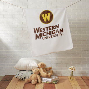 WMU Circle Logo Baby Blanket
