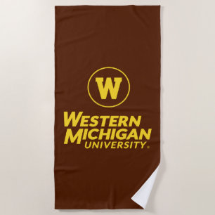 WMU Circle Logo Beach Towel
