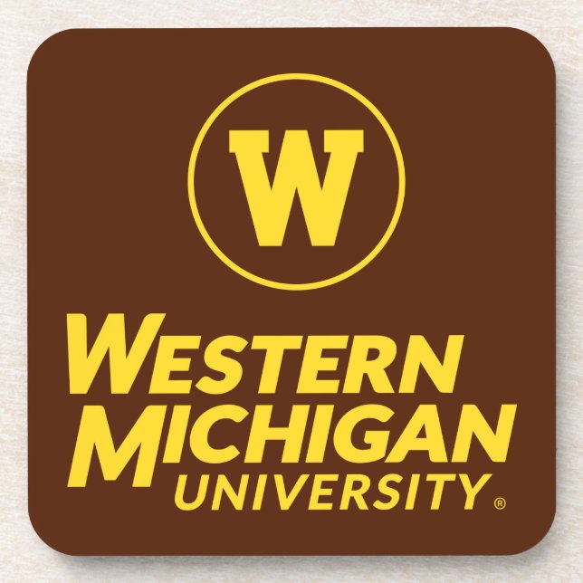 WMU | Circle Logo Beverage Coaster (Front)