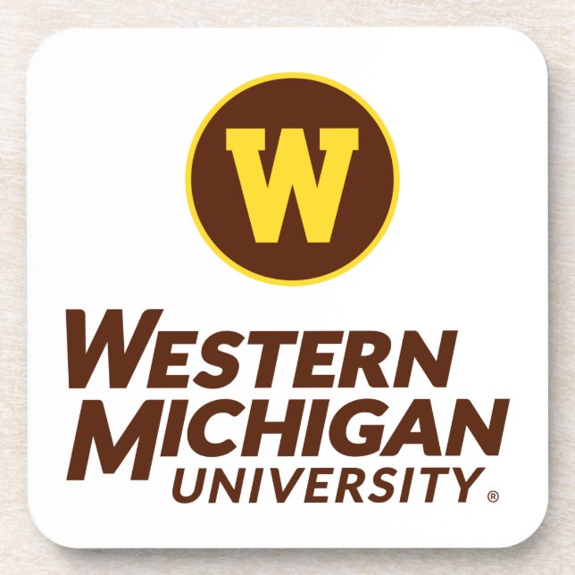 WMU | Circle Logo Beverage Coaster (Front)