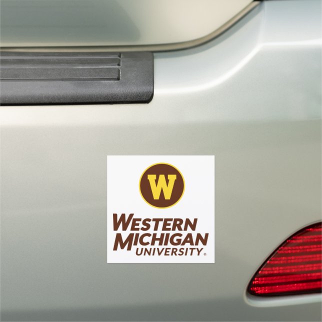 WMU | Circle Logo Car Magnet (In Situ)