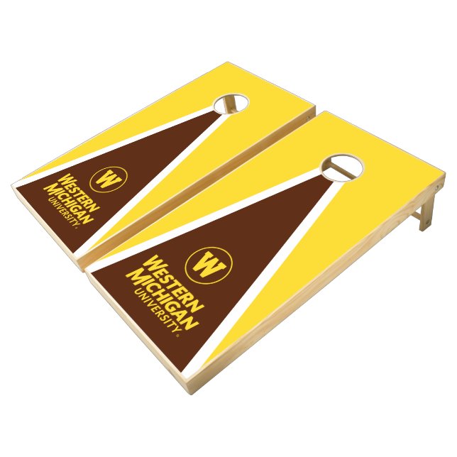 WMU | Circle Logo Cornhole Set (Angled)