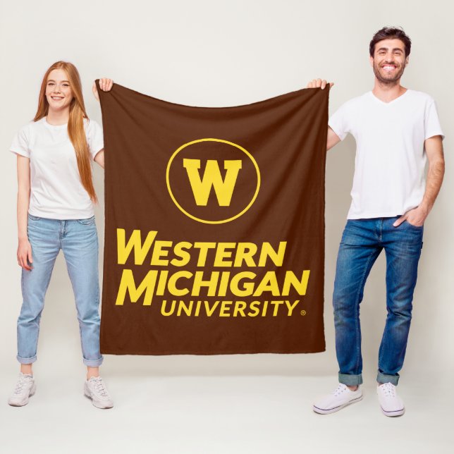 WMU | Circle Logo Fleece Blanket (In Situ)