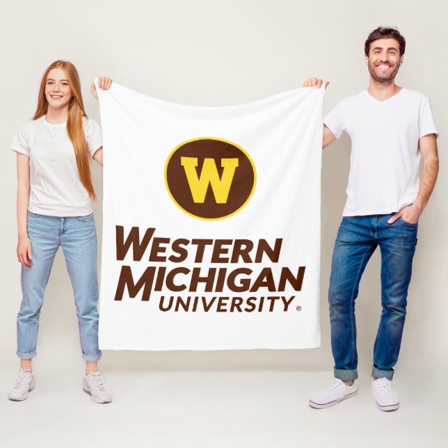 WMU | Circle Logo Fleece Blanket (In Situ)