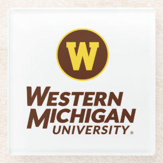 WMU | Circle Logo Glass Coaster