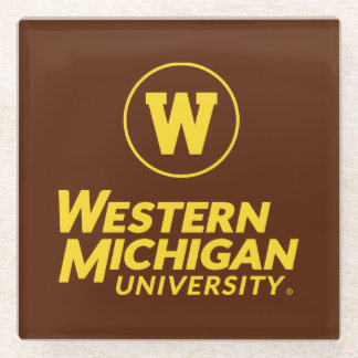 WMU | Circle Logo Glass Coaster