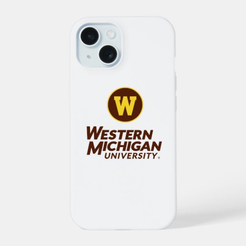 WMU  Circle Logo iPhone 15 Case