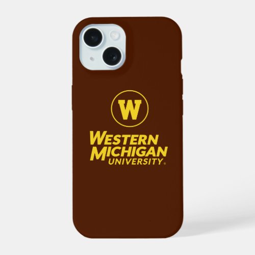 WMU  Circle Logo iPhone 15 Case