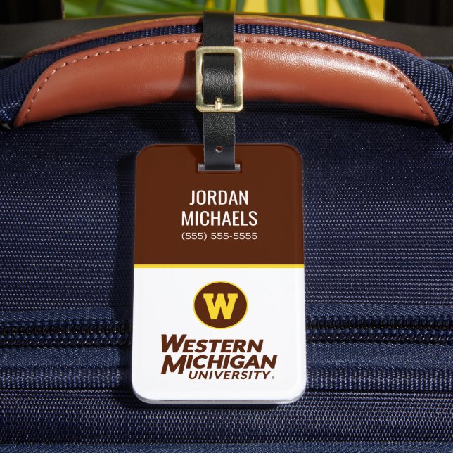 WMU | Circle Logo Luggage Tag (Front Insitu 2)