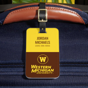 WMU   Circle Logo Luggage Tag