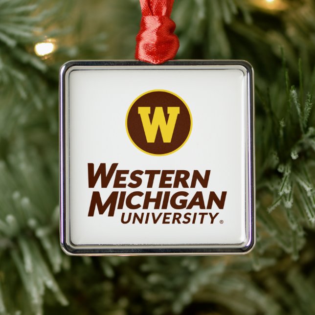 WMU | Circle Logo Metal Ornament (Tree)