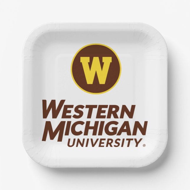 WMU | Circle Logo Paper Plates (Front)