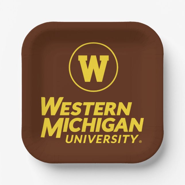 WMU | Circle Logo Paper Plates (Front)