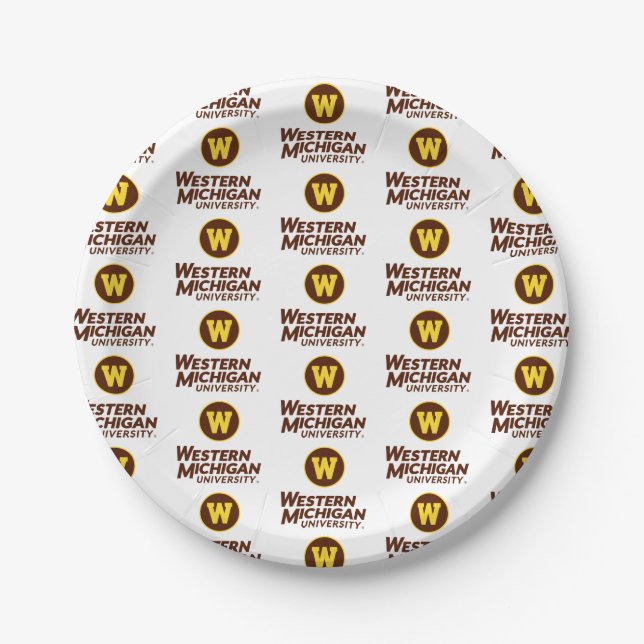 WMU | Circle Logo Paper Plates (Front)