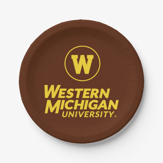 WMU | Circle Logo Paper Plates (Front)