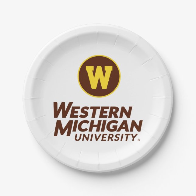 WMU | Circle Logo Paper Plates (Front)