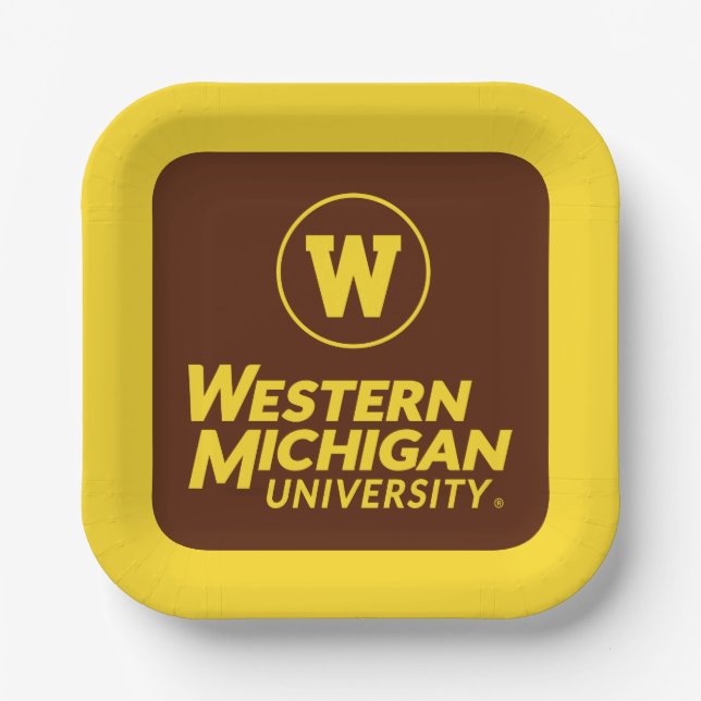 WMU | Circle Logo Paper Plates (Front)