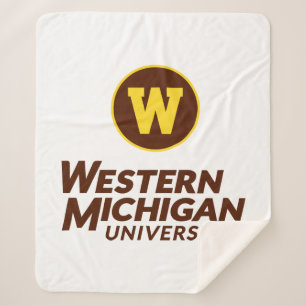 WMU Circle Logo Sherpa Blanket