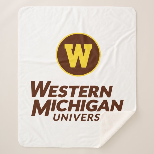 WMU | Circle Logo Sherpa Blanket (Front)