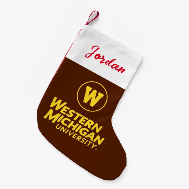 WMU | Circle Logo Small Christmas Stocking (Front (Hanging))