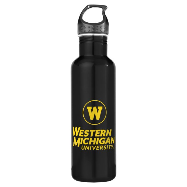WMU | Circle Logo Stainless Steel Water Bottle (Front)