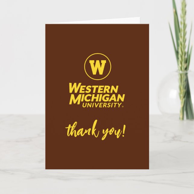 WMU | Circle Logo Thank You Card (Front)