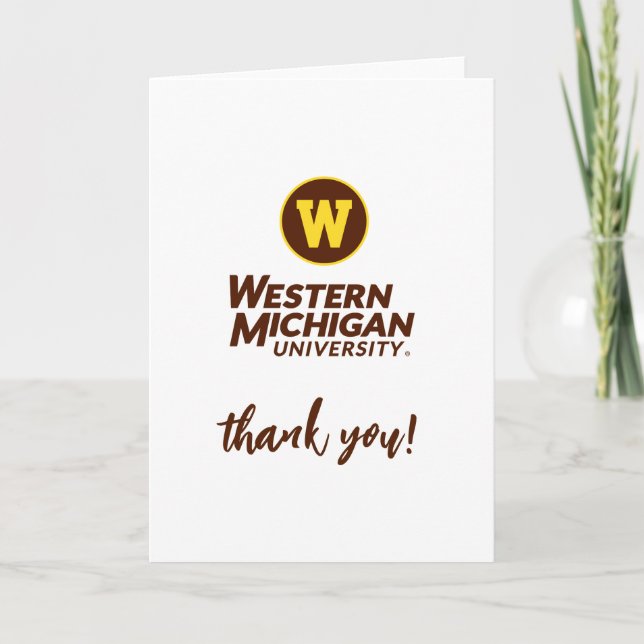 WMU | Circle Logo Thank You Card (Front)