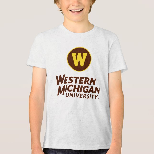 WMU | Circle Logo Tri-Blend Shirt (Front)