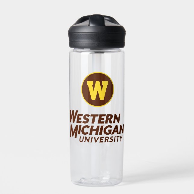 WMU | Circle Logo Water Bottle (Front)