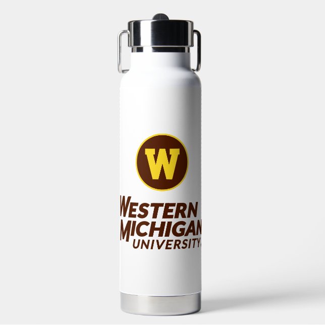 WMU | Circle Logo Water Bottle (Front)