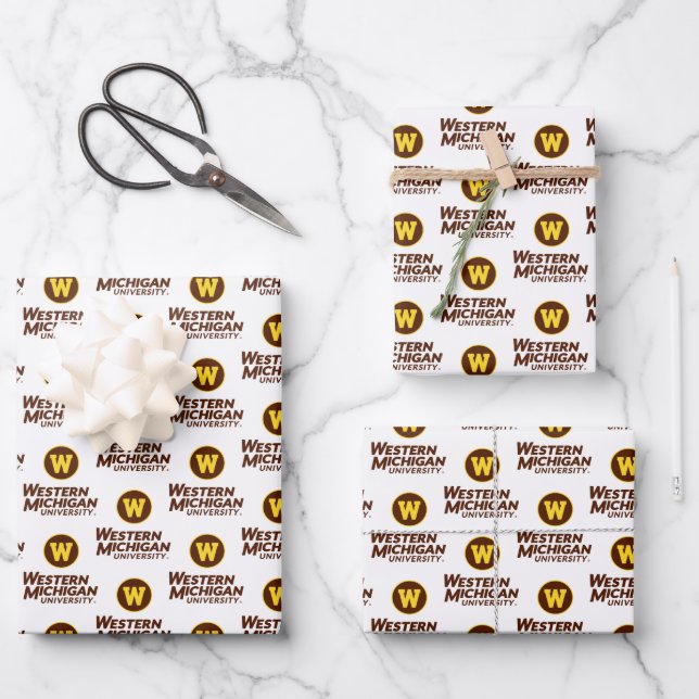 WMU | Circle Logo Wrapping Paper Sheets (Front)