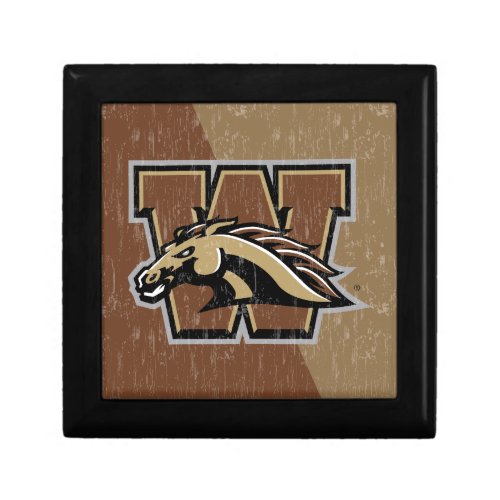 WMU Color Block Distressed Gift Box